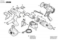 Bosch 0 603 941 420 Psb 14,4 Ve-2 Cordl Perc Screwdr 14.4 V / Eu Spare Parts